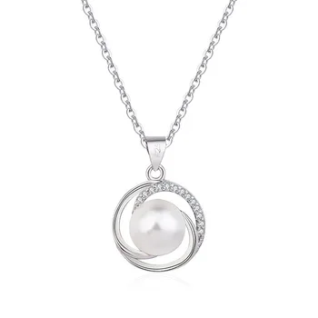 New Designing Plating Silver Pearl Rings Necklace Jewelry With High Quality