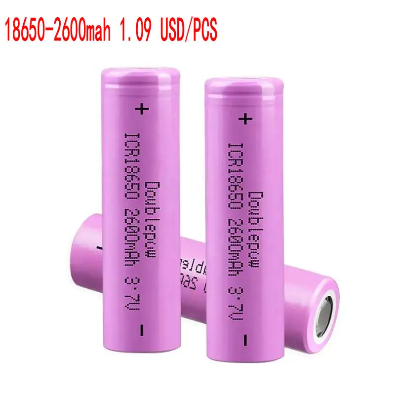 3.7 Volt Liion High Power Battery Cell Lithium Ion Battery 2600 Mah