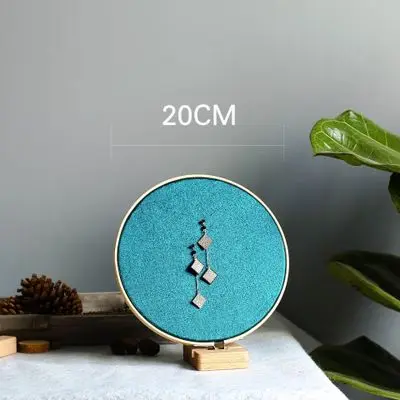 Настенная подвесная витрина для ювелирных изделий тарелка ожерелья цепи кольца сережек Бамбуковая стойка круглый держатель подставка-Органайзер