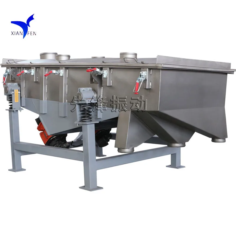 Machine Size 3000*800 mm Rectangle  Sorting Machine, Multi-layer Linear Vibrating Screen for River Sand Size Sieving Machine