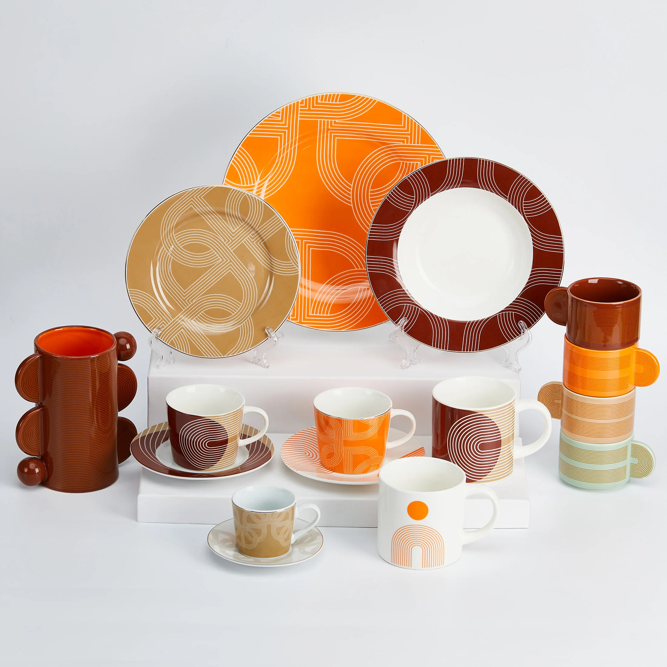 20件瓷器精美骨瓷新设计特殊贴花20pcs陶瓷餐具