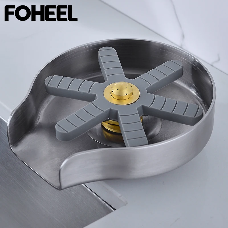 FOHEEL Bar Cup Glass Rinser Automatic Cup Kitchen Tools