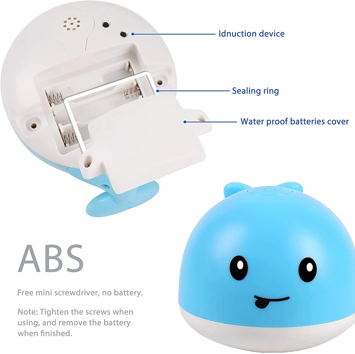 2023 Upgraded Usb Baby Bath Toys Light Up Whale Spray Water Bathtub ...