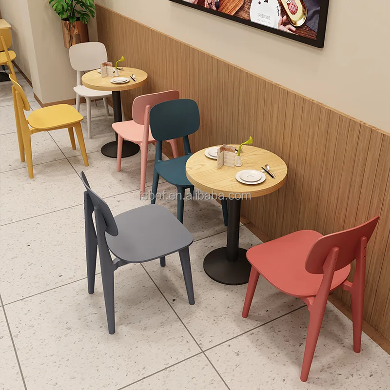 Cheap Restaurant Furniture Dining Table And Plastic Chair Fast Food ...