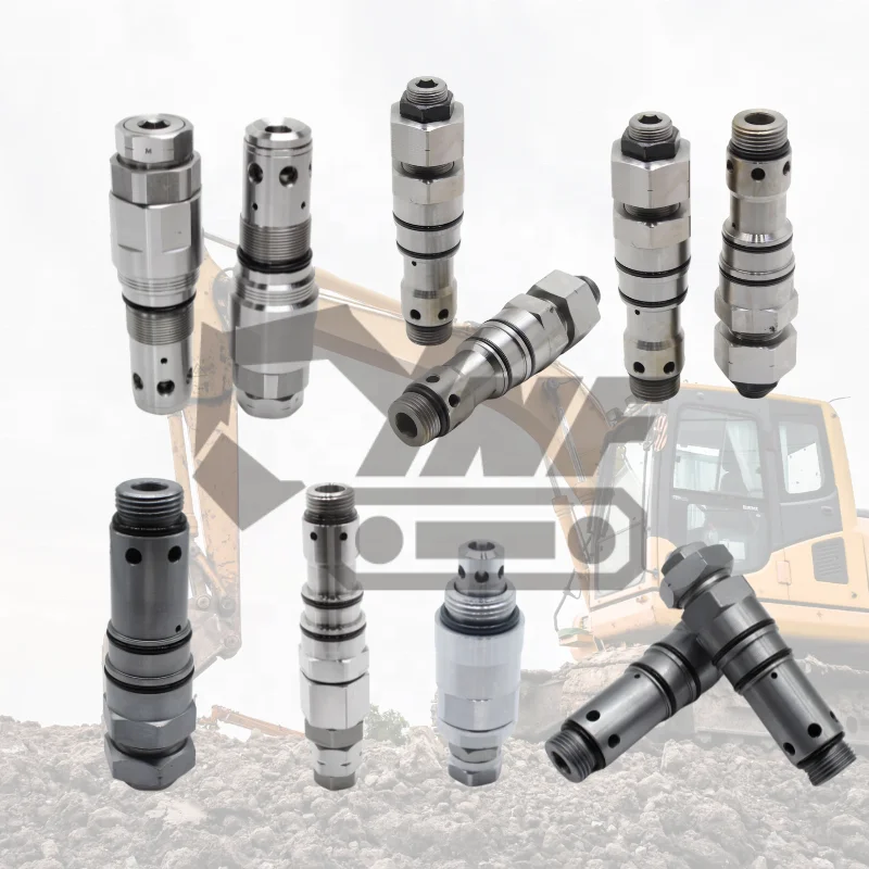 For Komatsu for Volvo Excavator Relief Valve Travel Motor Final Drive Control Valve Security Feature for Construction Machinery