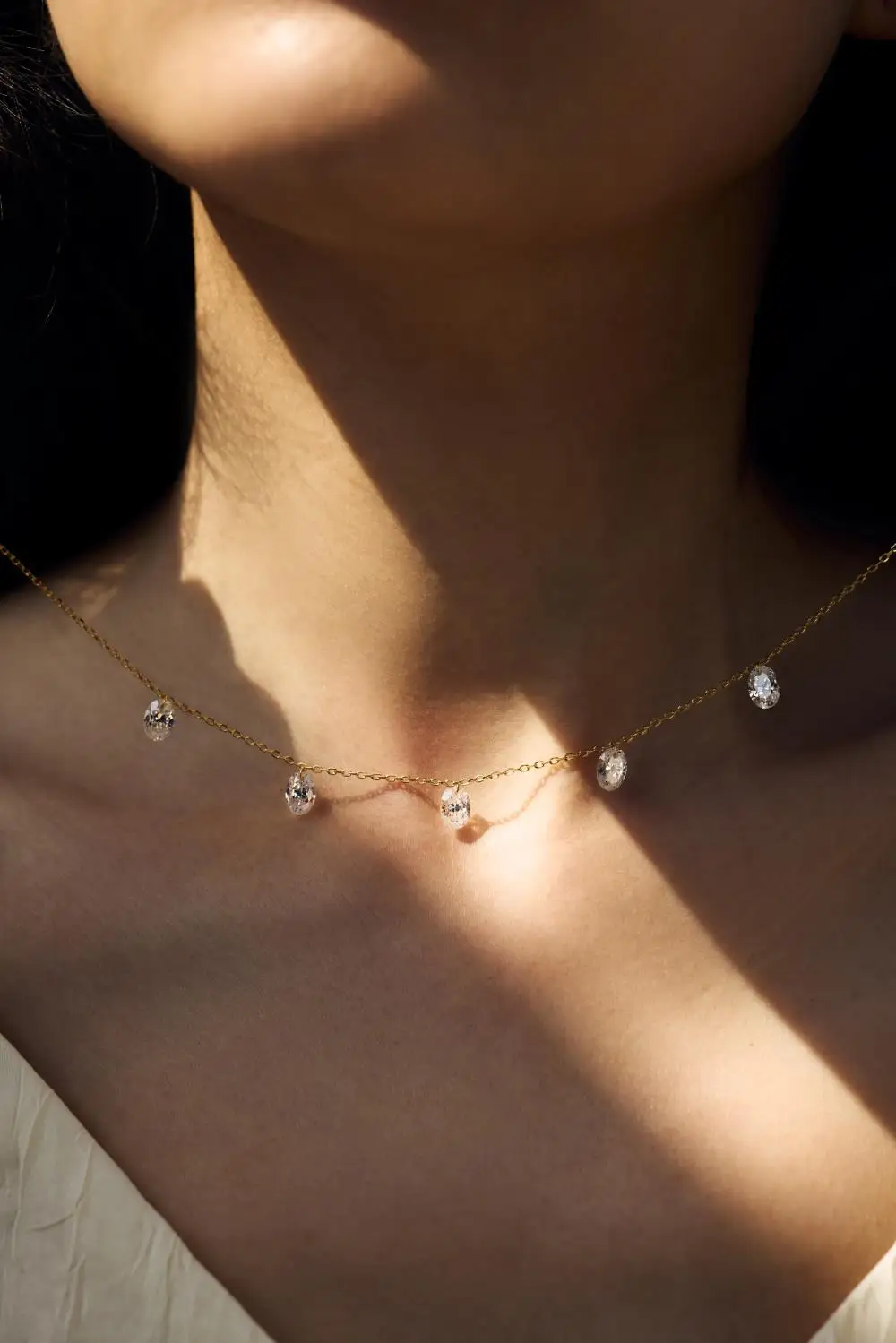 KAKODIY 925 Sterling Silver American Cubic Zirconia Necklace Set Women's Wedding Jewelry Necklace detail 3