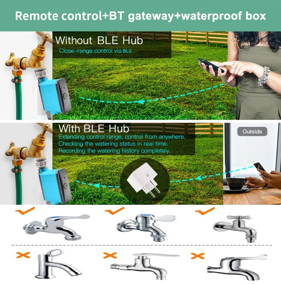 APP controlled watering timing controller, automatic intelligent watering device for watering flowers