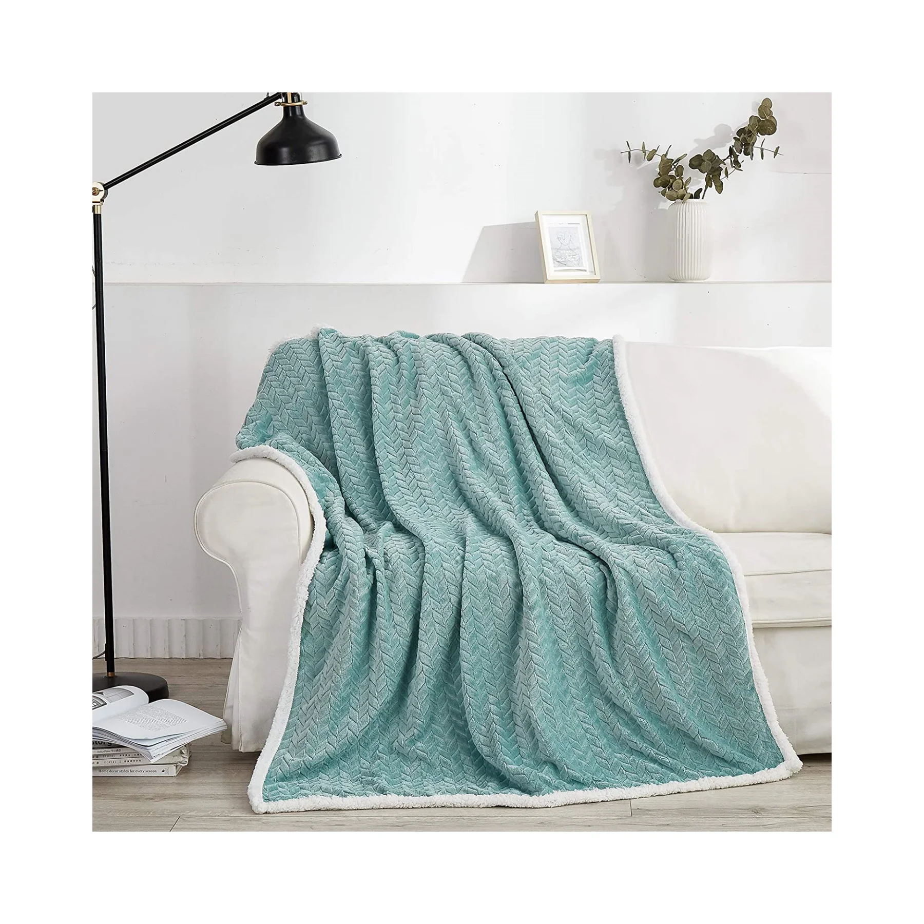 Jacquard Solid Color Double Layer Blanket