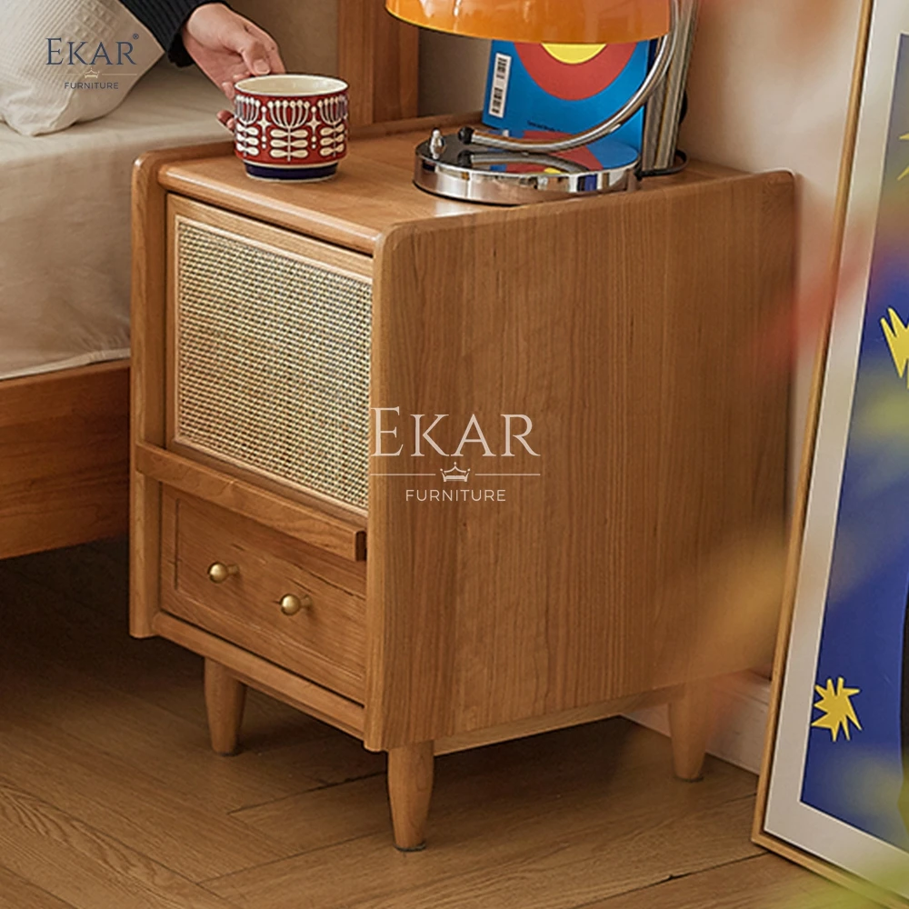 product new design customizable modern bedside table in natural wood tones-62