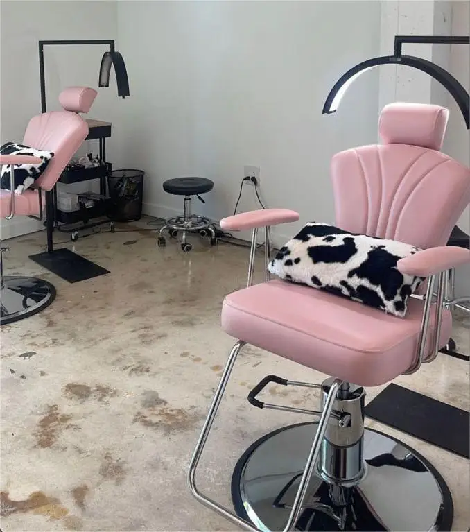 Furniture Pink Brow Chair Salon Chairs Beauty Parlour Eyebrow