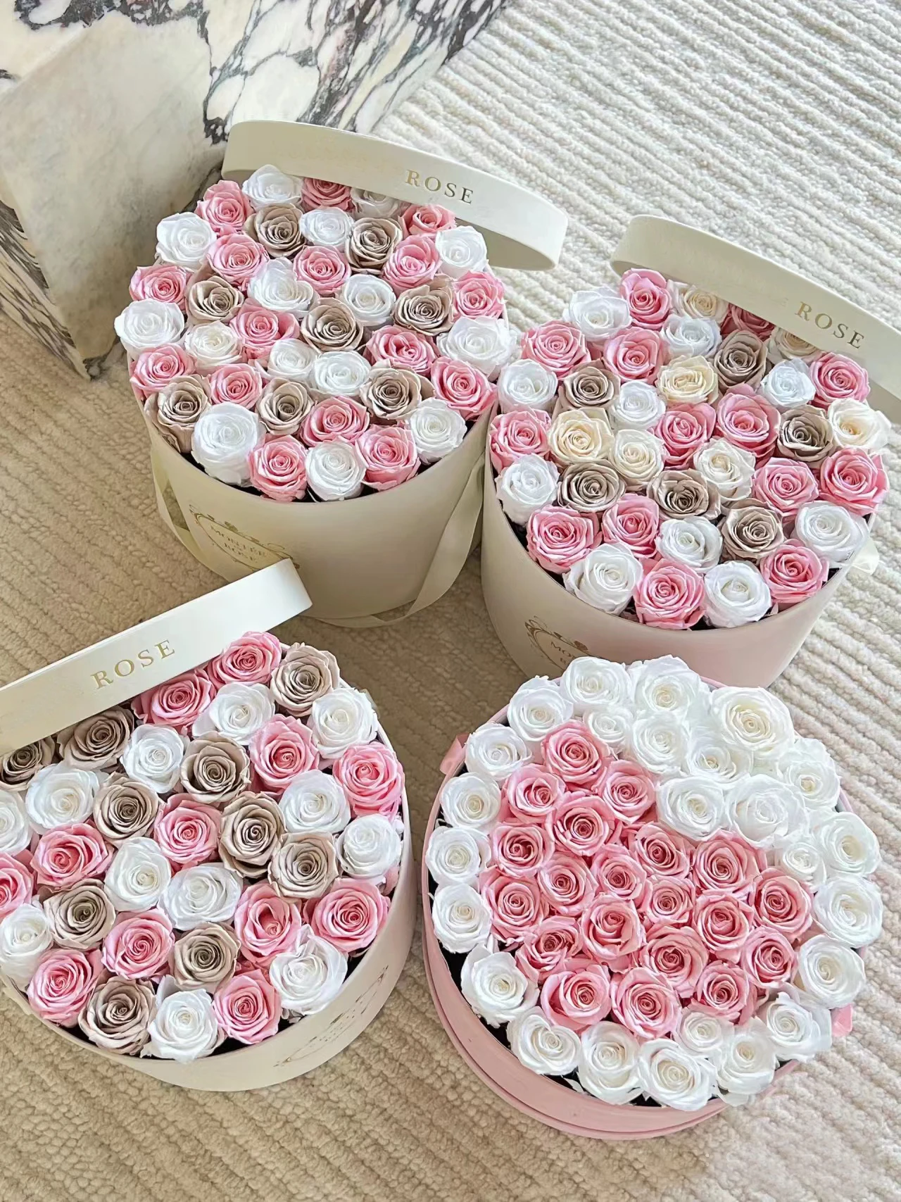 Eternal Roses Preserved Flowers Rosas Eternas Preservadas 2023 Decorative Rose Forever Box Gift