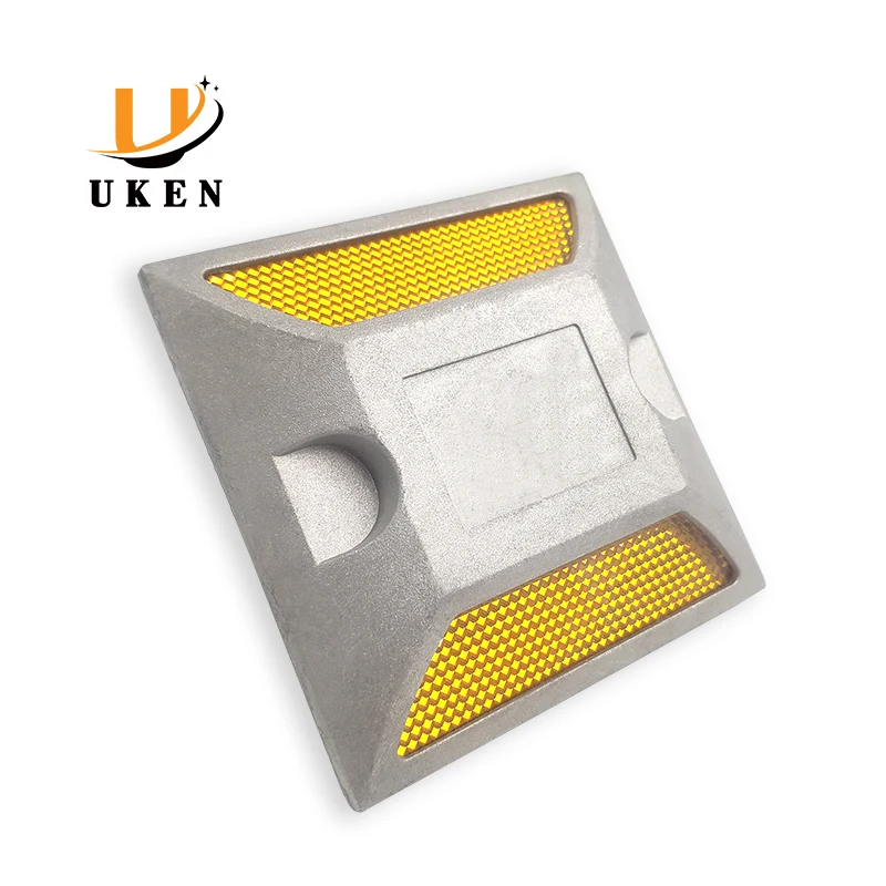 Traffic Safety High Reflection Road Cat Eye Marker Highway Aluminium Reflective Road Reflector Road Stud with Thorn