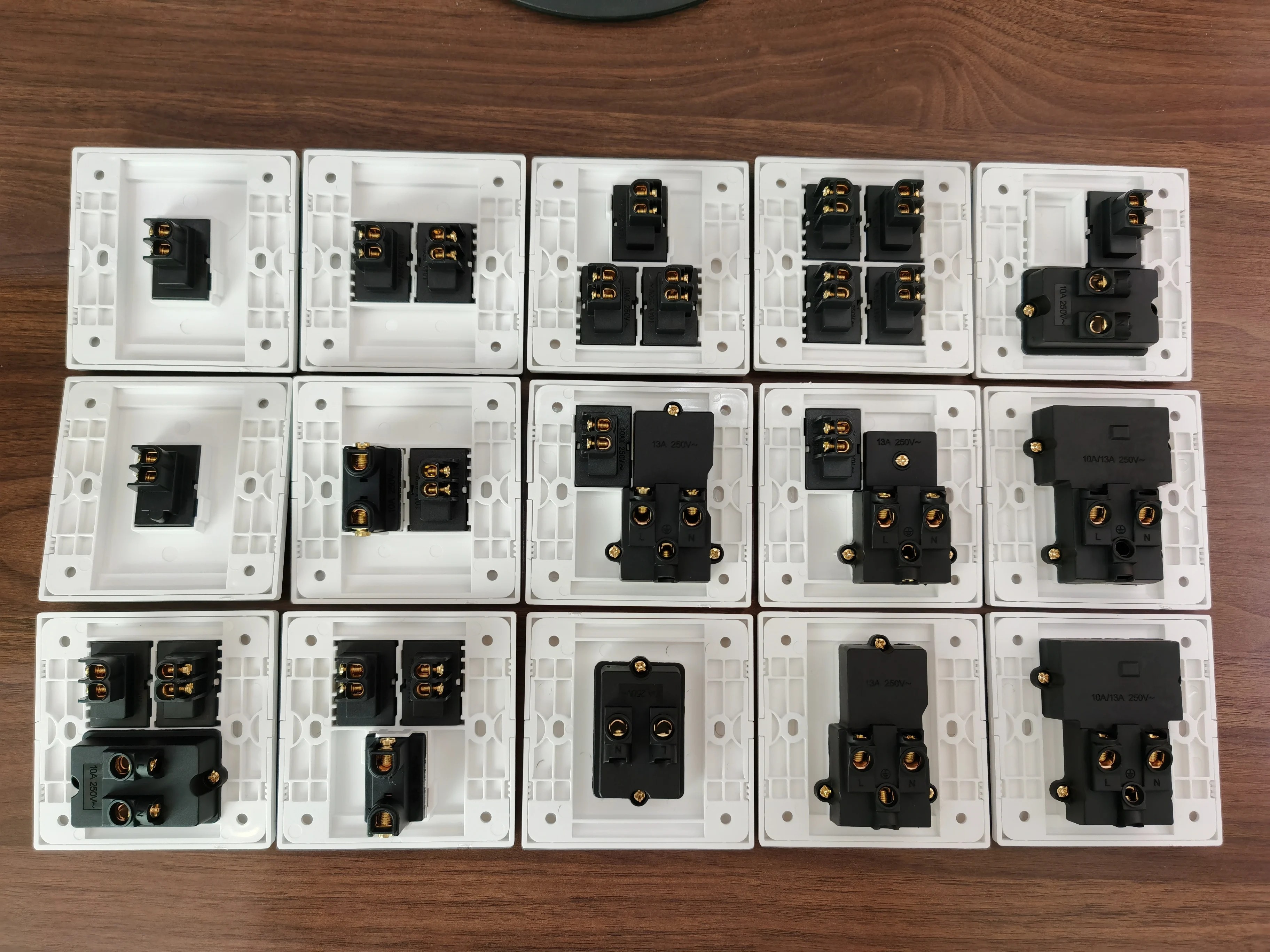 Home Use Electrical Socket Switch 2 Gang 1 Way High Quality Light Touch 