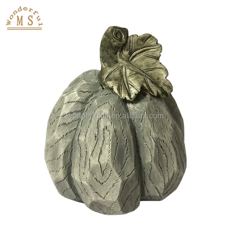New Collection Home Decor Resin Pumpkin Figurines Lantern for Seasoning Ornament Fall and Halloween Holiday Party Celebration