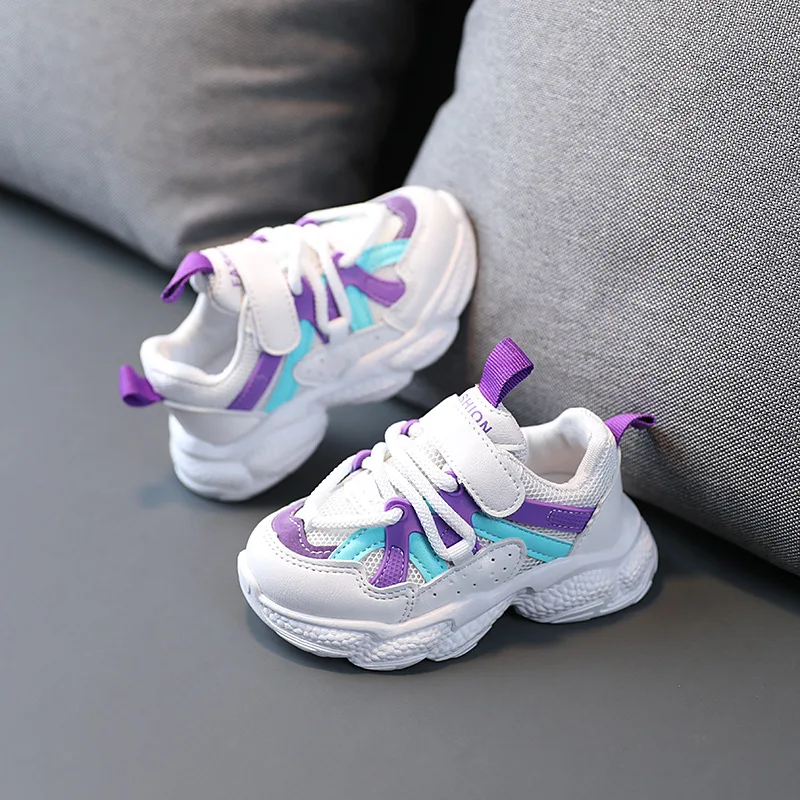 
Лидер продаж, новые детские повседневные беговые кроссовки, безопасная удобная обувь унисекс 