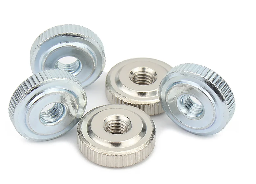 Knurled Thumb Nuts Aluminum Color Zinc Plated Knurled Nuts Factory