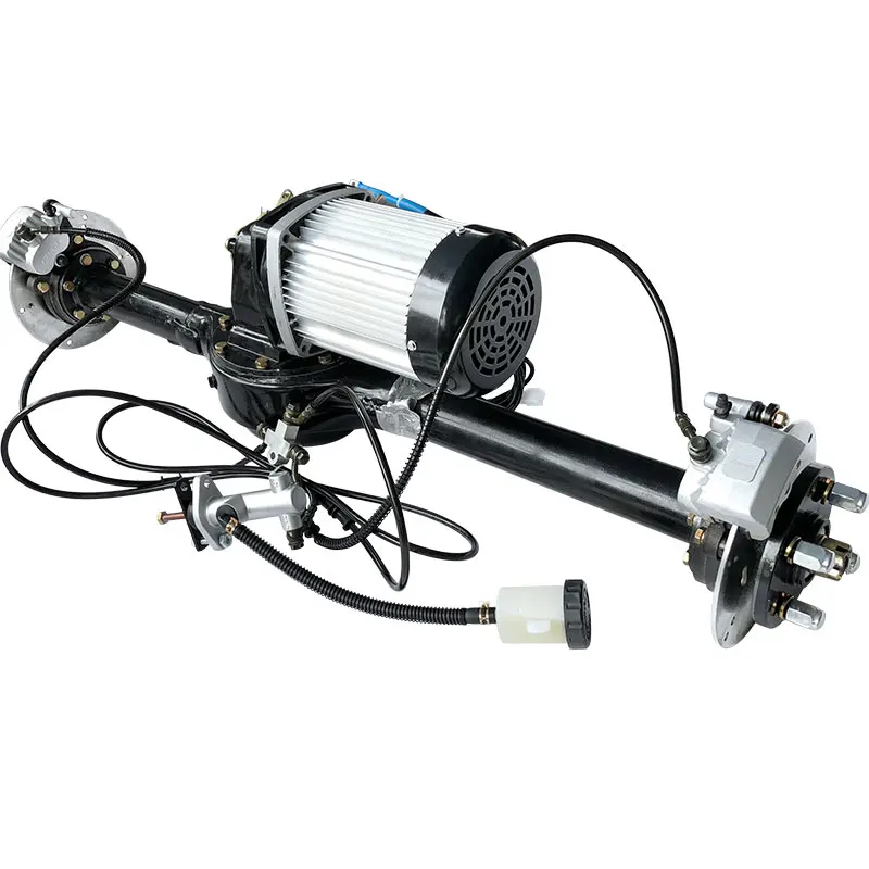 Electric Vehicle Transmission System Drive Train Bridge Customized Length Differential Motor 60v 1500w