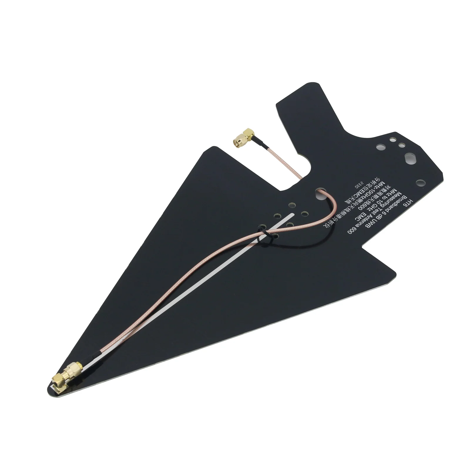 HT6 0.6-10GHz LPDA Log Periodic Antenna Wideband Test Antenna for Spectrum Analyzer Positioning for EMC Communication Antennas