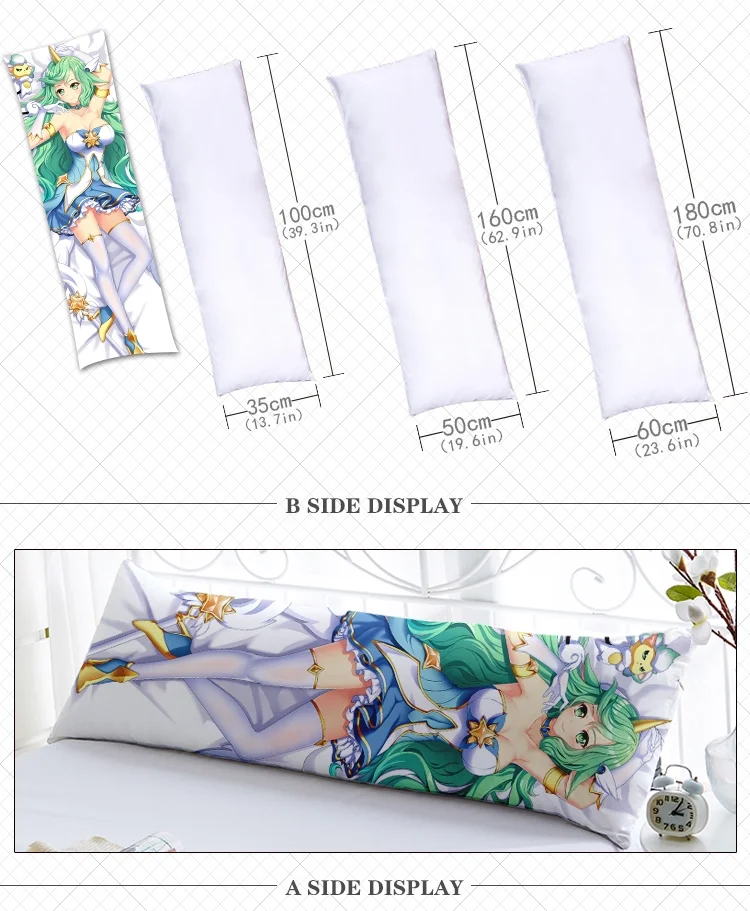 Custom Dakimakura 2 Way Tricot Sofa Polyester Anime Decorative Pillow