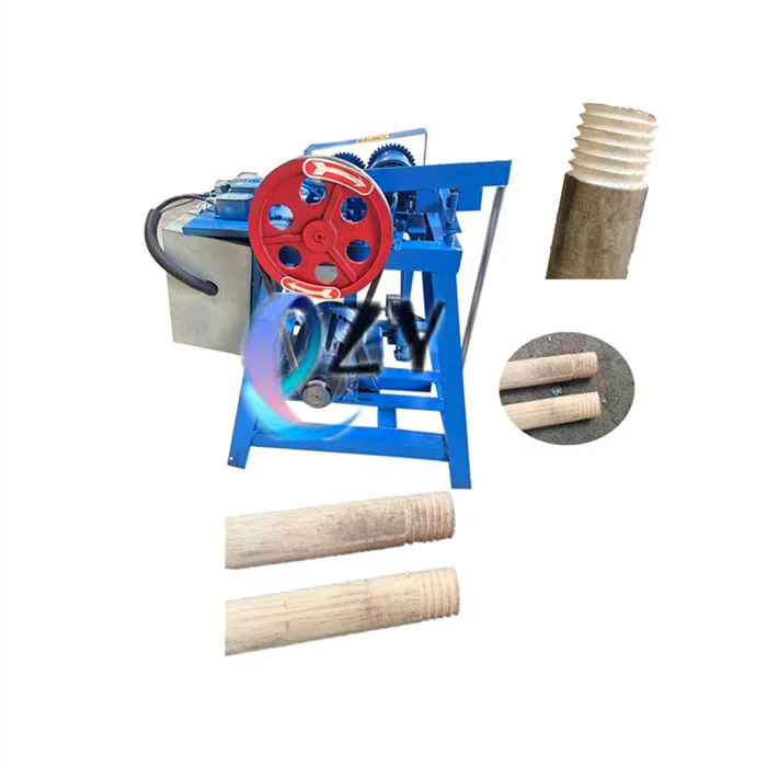 New Arrival Wood Handle Thread Maker Wooden Broom Handle Screw Making Machine