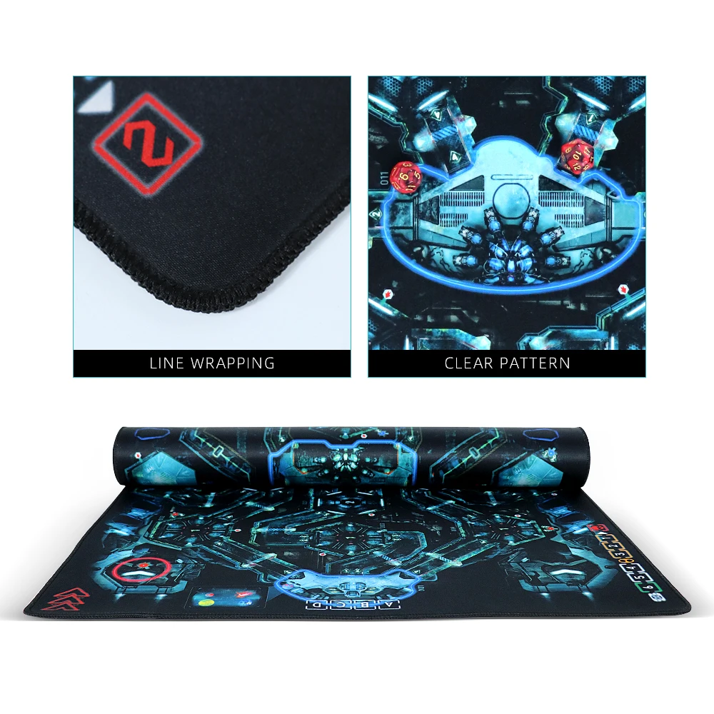 カスタマイズ可能TCG MTG巨大サイズプレイマット2人用,ネメシス