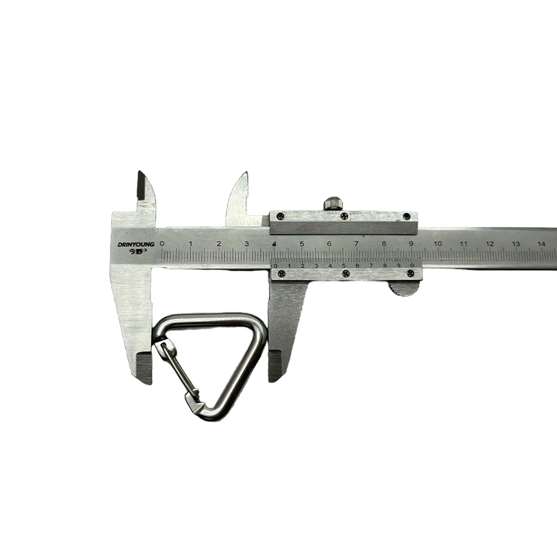 China Factory Wholesale 60MM Triangle Carabiner Mini Clip Custom Carabiners Aluminum Carabiner Clip Hook Keychain