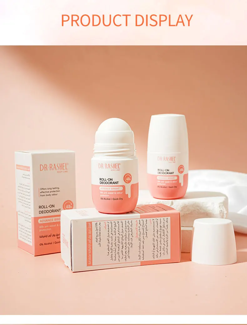 For DR RASHEL Advance Quick Dry Roll-on Antiperspirant Deodorant 48h Anti-Sweat & Odour Protection Solid Form Armpit Whitening