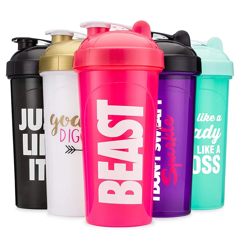 Wholesale Gym Fitness Sports BPA Free Plastic Spice Custom Logo Gym Protein  Shaker Bottle with Stainless Steel Mixing Ball - China Plastic Water Bottle  and Bottles price