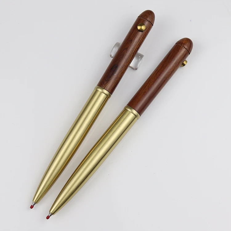 Оптовая продажа шариковая ручка роскошная металлическая деревянная с выдвижными гелевыми чернилами