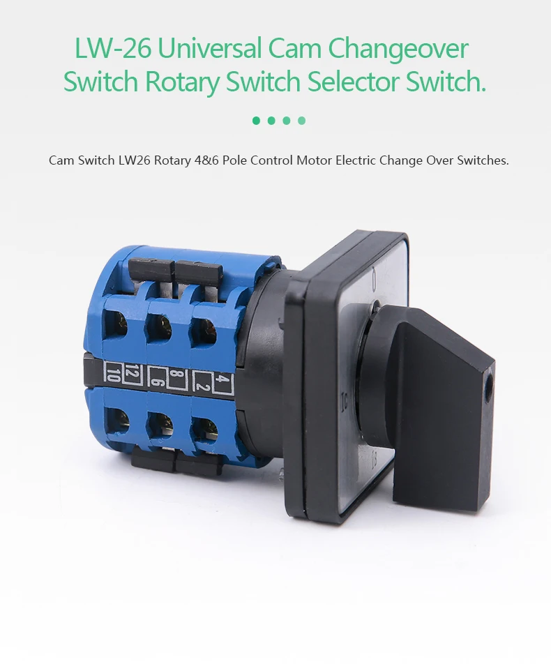4 Positions Rotary Switch Selector Triple Pole Electrical Main Enclosure Rotary Isolator Switch