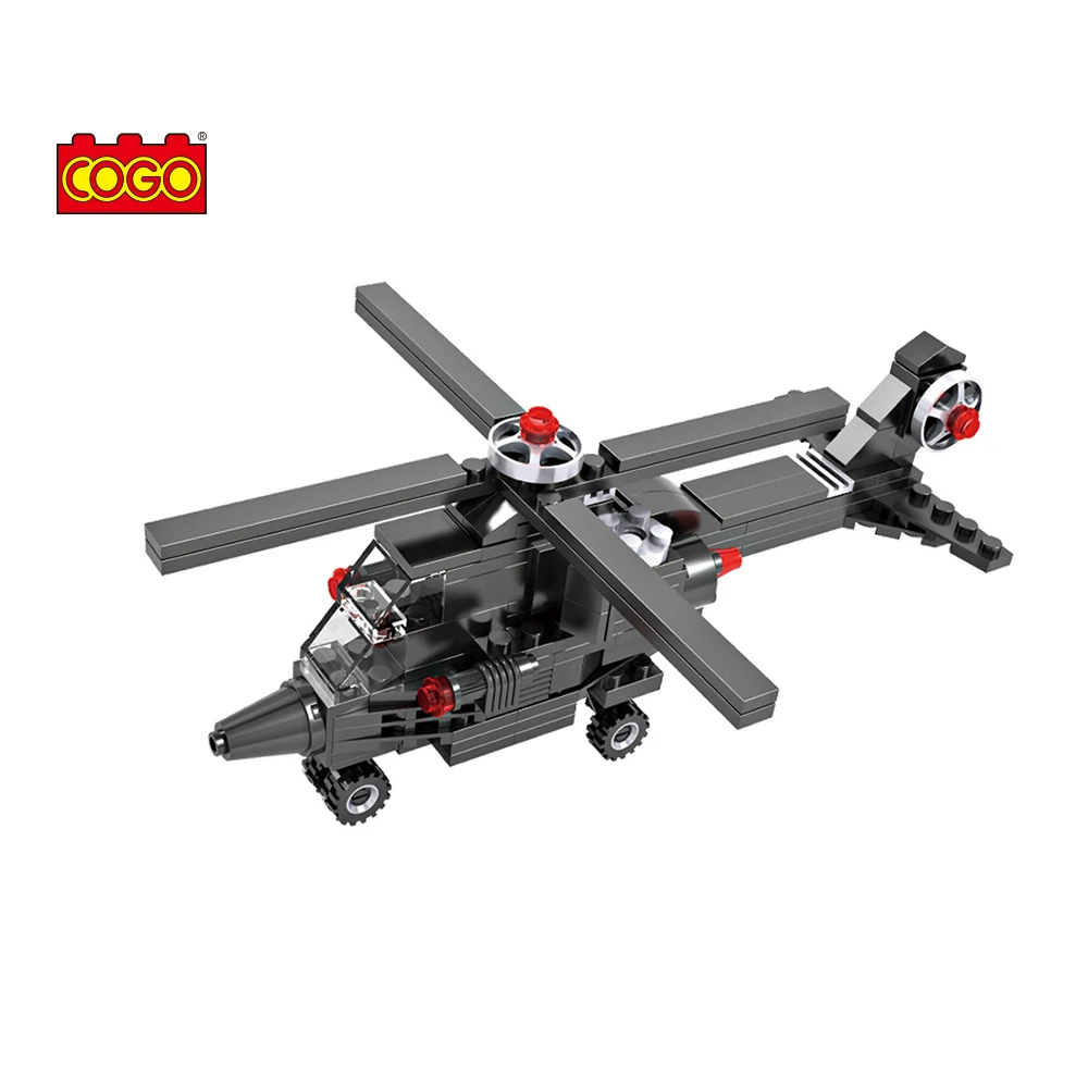 COGO 3 in 1 Building Blocks Deformation Spaceship Warplane Helicopter DIY Blocks Toys