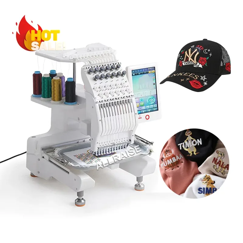 Automatic Digital 9 12 15 Needles 1 Head Embroidery Sewing Machine Computerized Embroidery Machine Garment Embroidery Machine