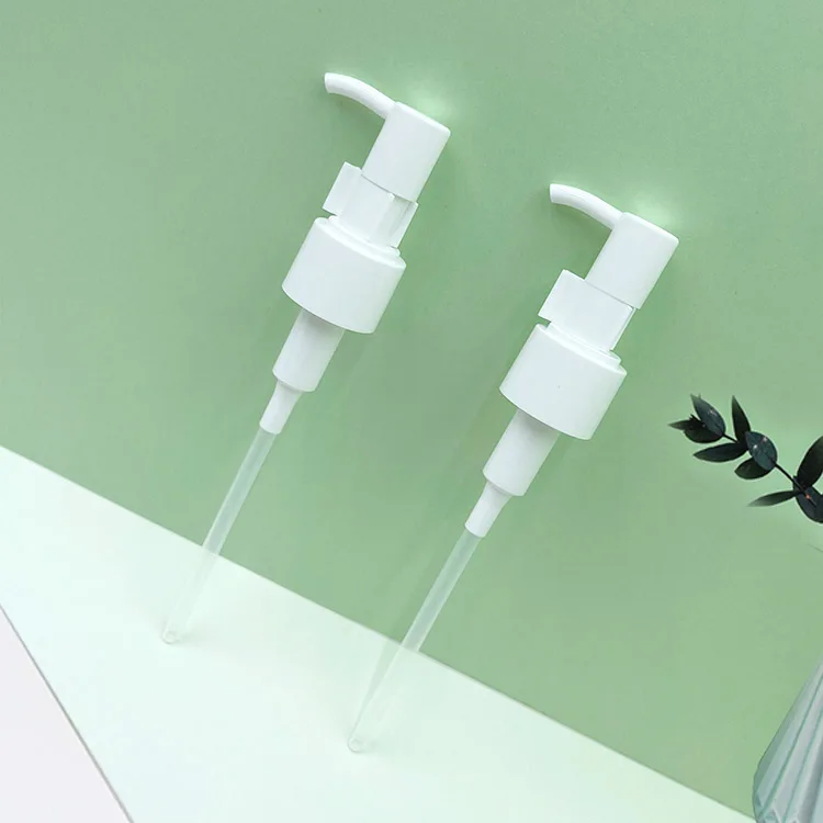 Transparent Lotion Pumps with Clip Lock For Personal Skincare