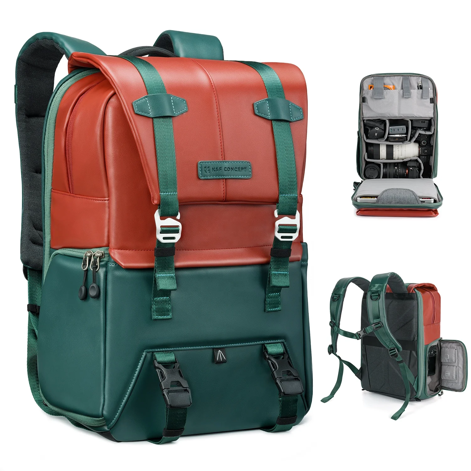 best dslr camera and laptop backpack BAGSMART Bag for DSLR, Waterproof Camera Backpacks for Photographers, Camera Case with Compartment-15.6