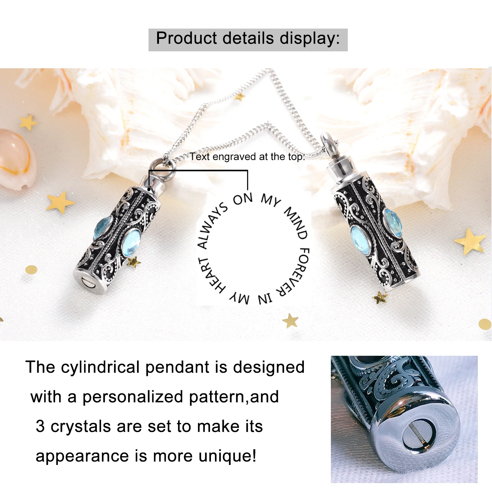 Ydmwannx Collar De Urna De árbol De La Vida Para Cenizas, Atrapasueños, Joyería De Cremación, Colgante De Cenizas Huecas, Acero Inoxidable, Recuerdo Conmemorativo Para Mujeres Y Hombres, Acero