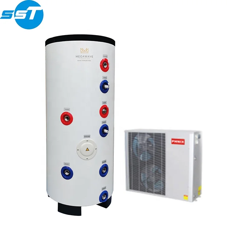 SST Wholesale 500L air source heat pump hot water tank stainless steel dhw duplex tank buffer tank for heat pump