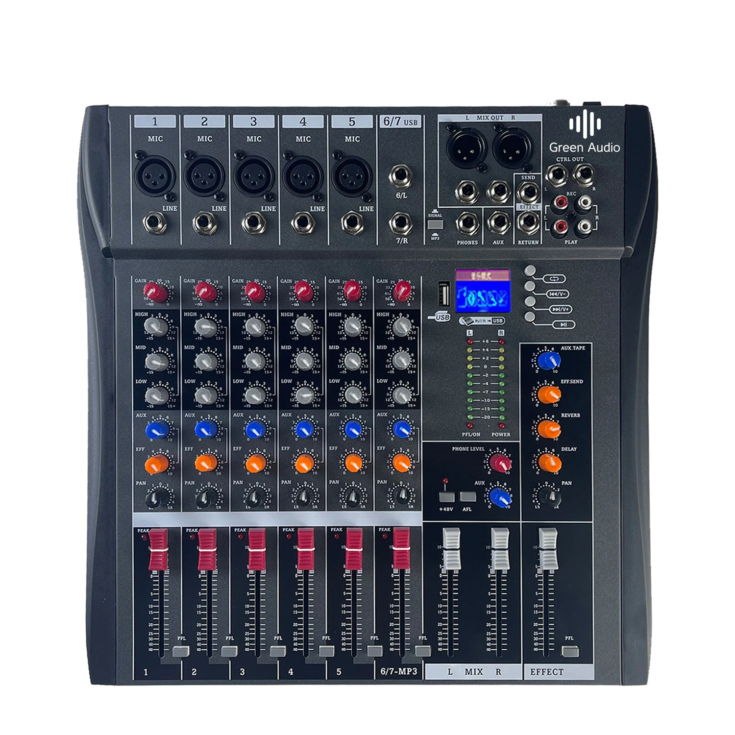 GAX-CT6 Professional Mini Portable Mixer - Live Audio
