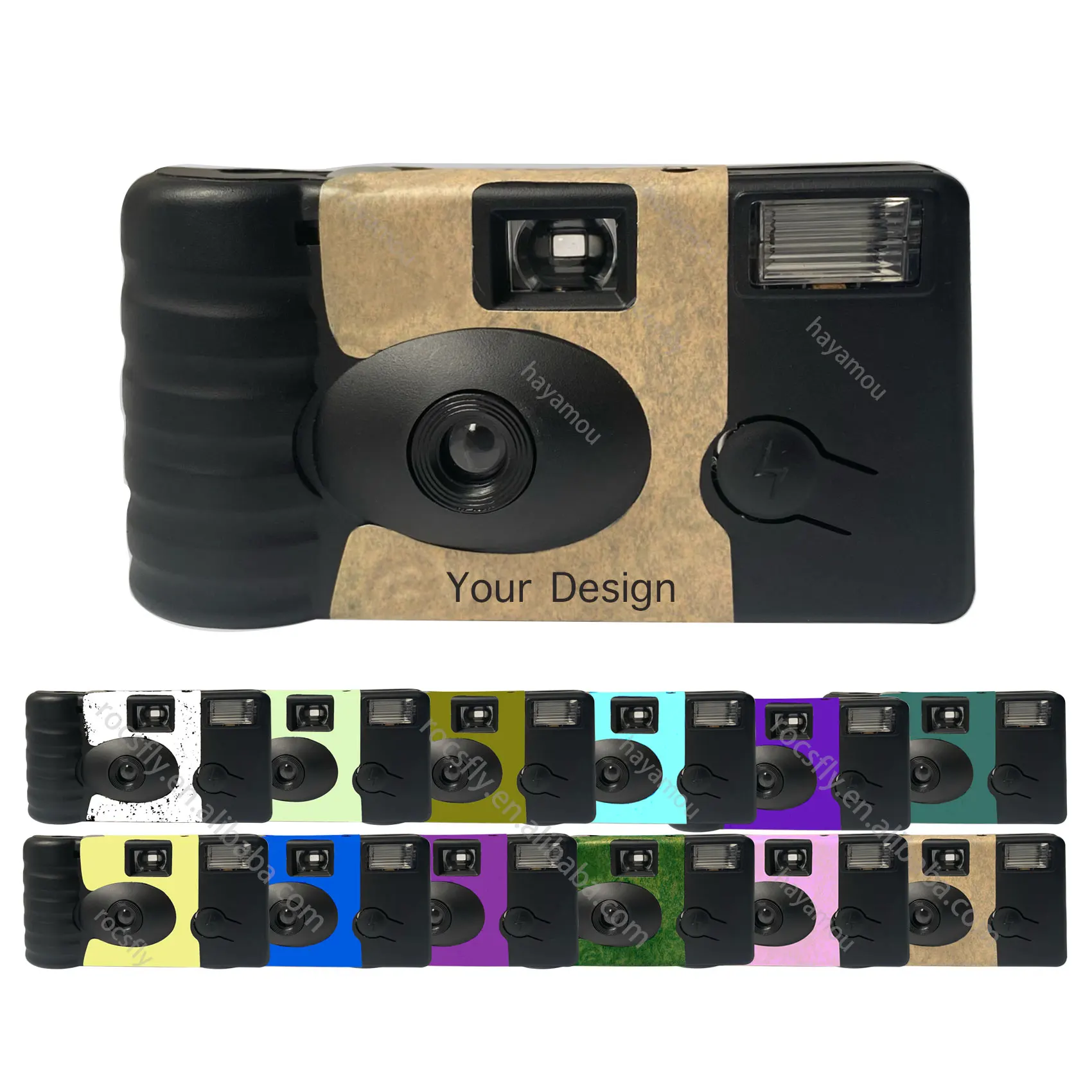 Factory Custom Cheap Film Camera Disposable One Time Single Use 35mm Classic Promotional 17 Films Inside With Flash