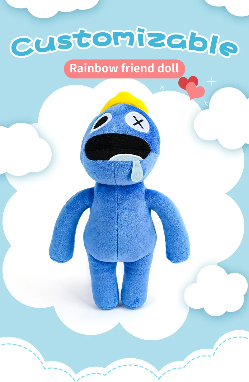 Color Friend Plush Toy Cartoon Game Character Rainbow Friendsplush Fill ...