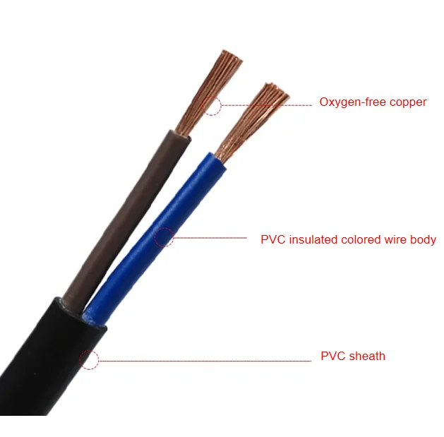bvvb Manufacturer direct selling price bvvb PVC insulated flat wire flexible cable low price low price