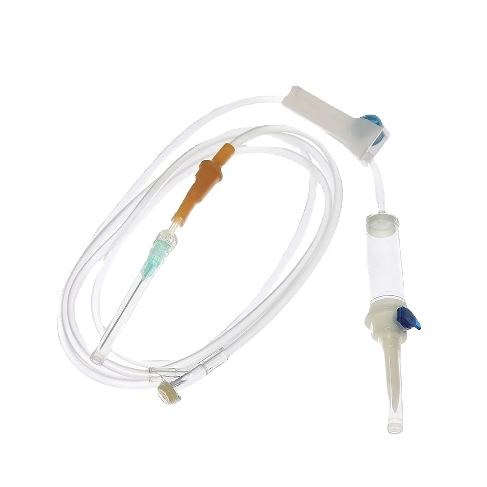 Infusion Set With luer lock luer Slip Needle PE Package