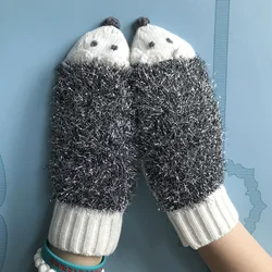 F-104; Лидер продаж; Стильная футболка с изображением персонажей видеоигр Ежик перчатки для женщин обувь ручной работы мужчин и варежки Заказные зимные 3d вязаные оптовой