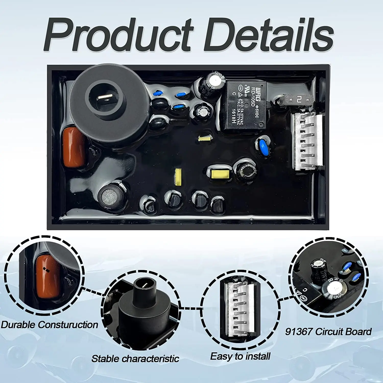 91367 Rv Water Heater Pc Circuit Control Board Kits For G6a6e/7e/8e