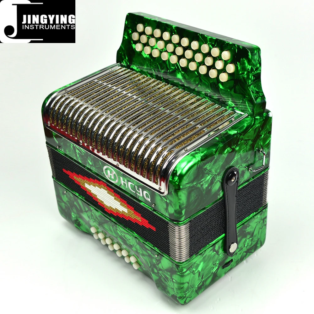 2024 Jingying Music Accordion、ボタンスタイル韓国パイン素材31キー