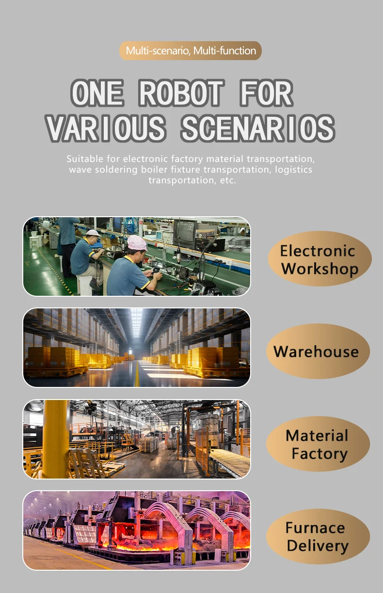Efficient Assembly Line Delivery Robot AGV 300 Equipment Industrial Machinery AGV Robot for Industrial Raw Materials