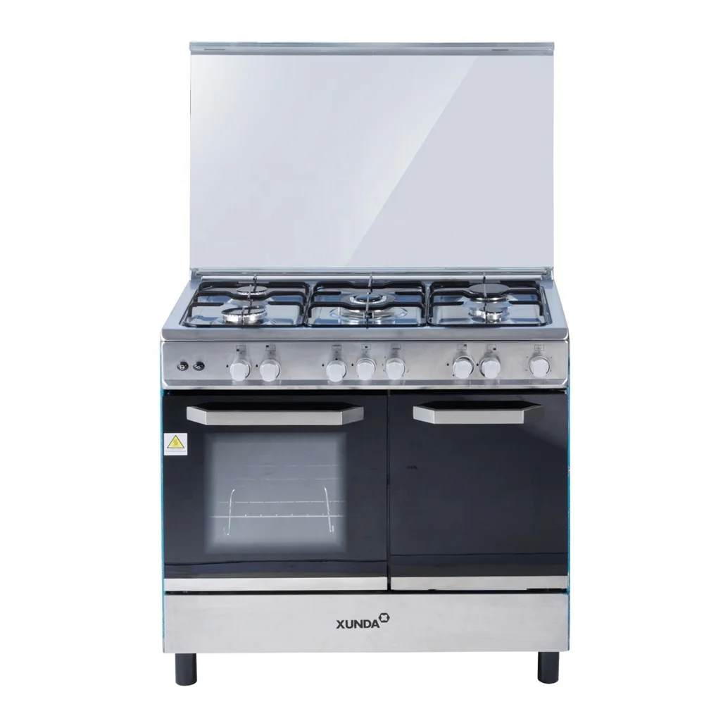 Xunda Freestanding Electric Cooker Cooking Range Gas Cooker 4 Burner Stove and 2 Electric Plate With Oven