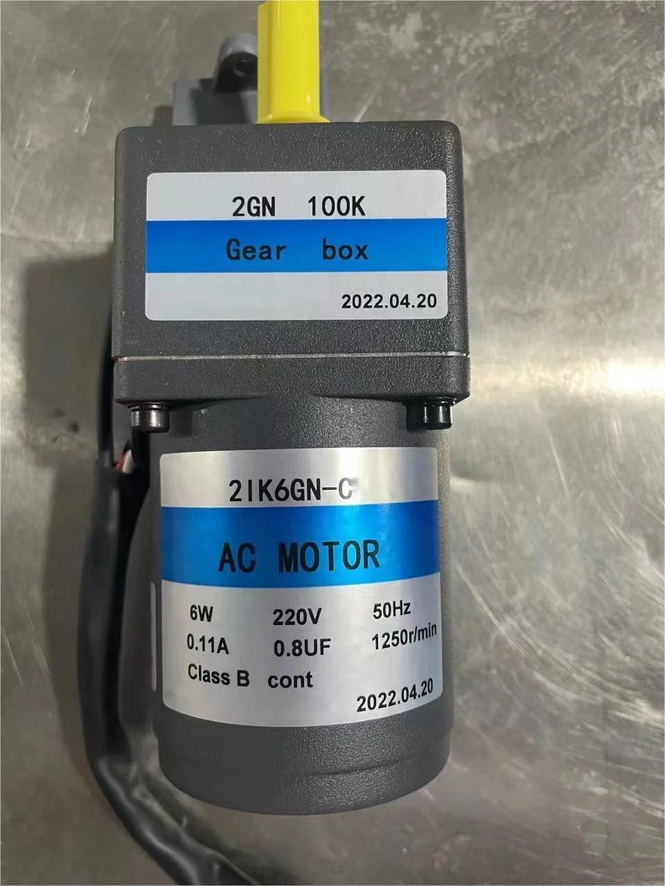 60MM三相200V 220V 50Hz 60Hz 4P AC誘導ギアモーター6W 10W高トルク低