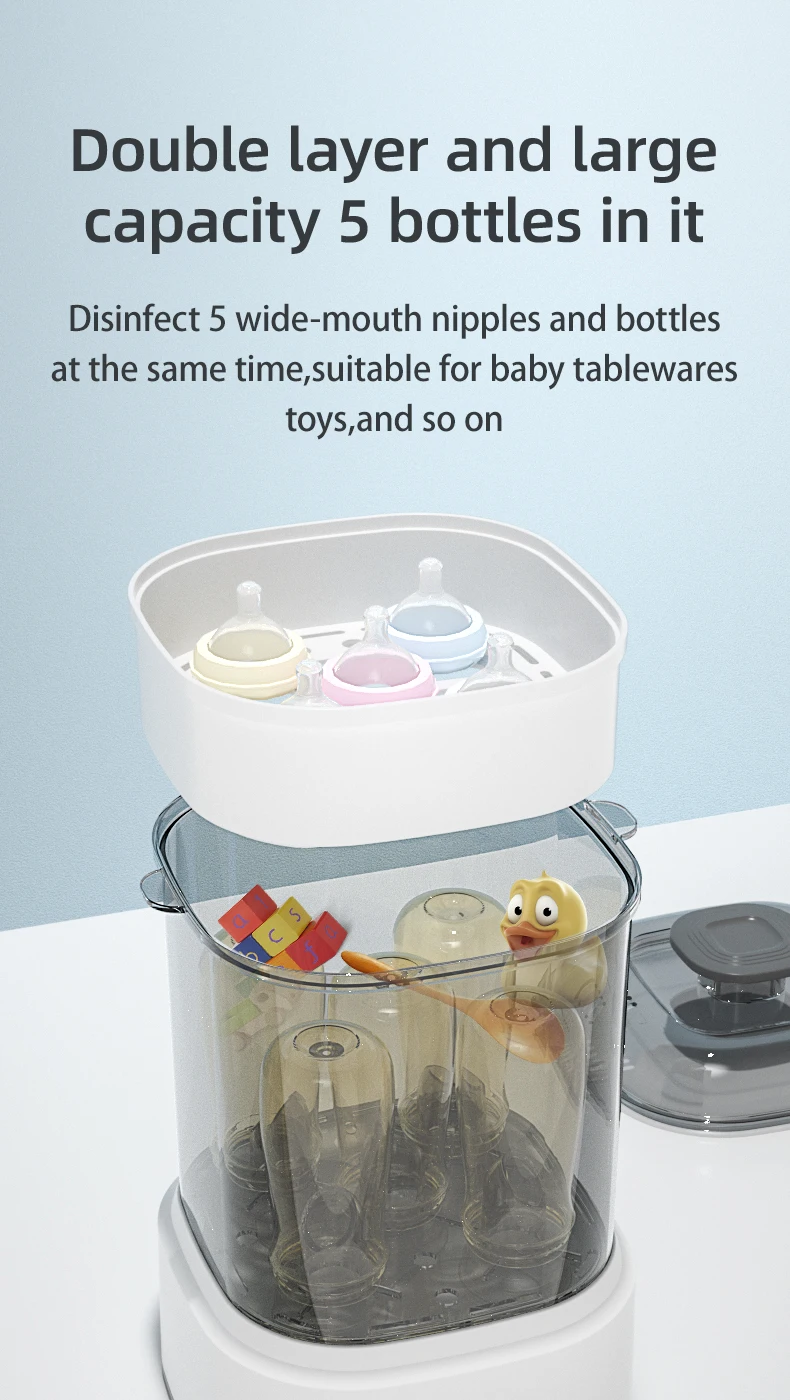 2022 New Baby Feeding Portable One Button Control Large Capacity Bpa