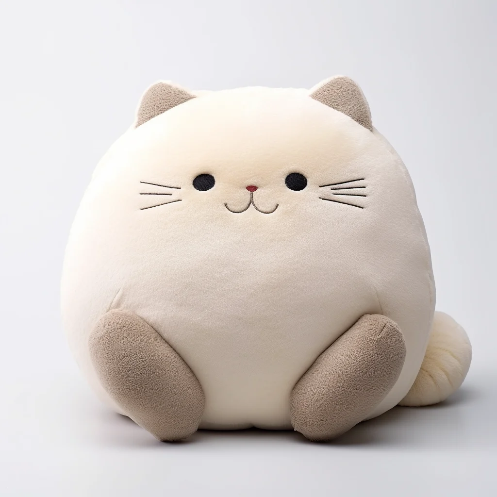 Oem High Quality Custom Plush Toy Stuffed Animal Chubby Cat Squishn