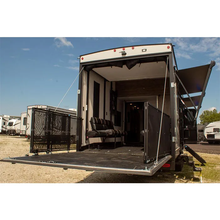 hard top caravan 18ft toy hauler camper toy hauler with porch kitchen